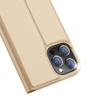 Dux Ducis Skin Pro atverčiamas dėklas iPhone 13 Pro – auksinis