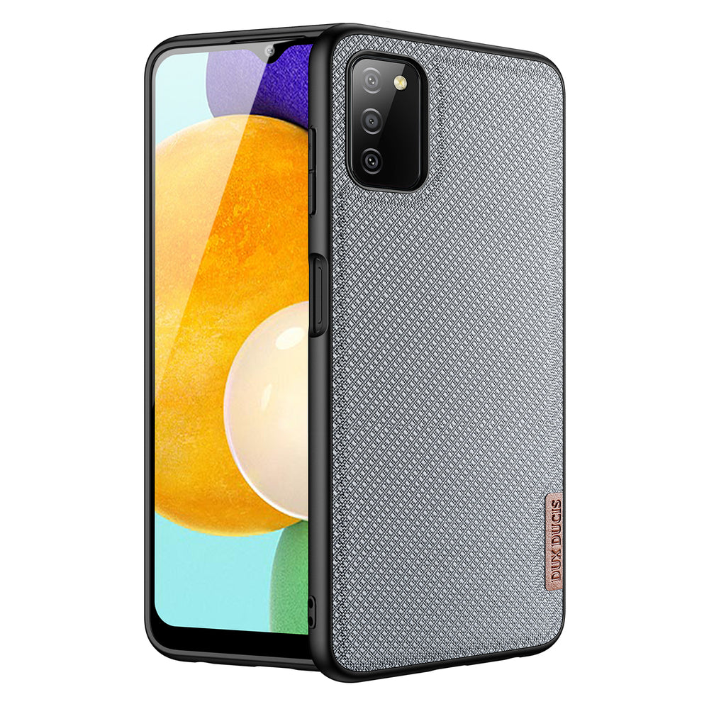 Dux Ducis Fino nailoninis dėklas Samsung Galaxy A03s – pilkas -- Samsung Galaxy A03s