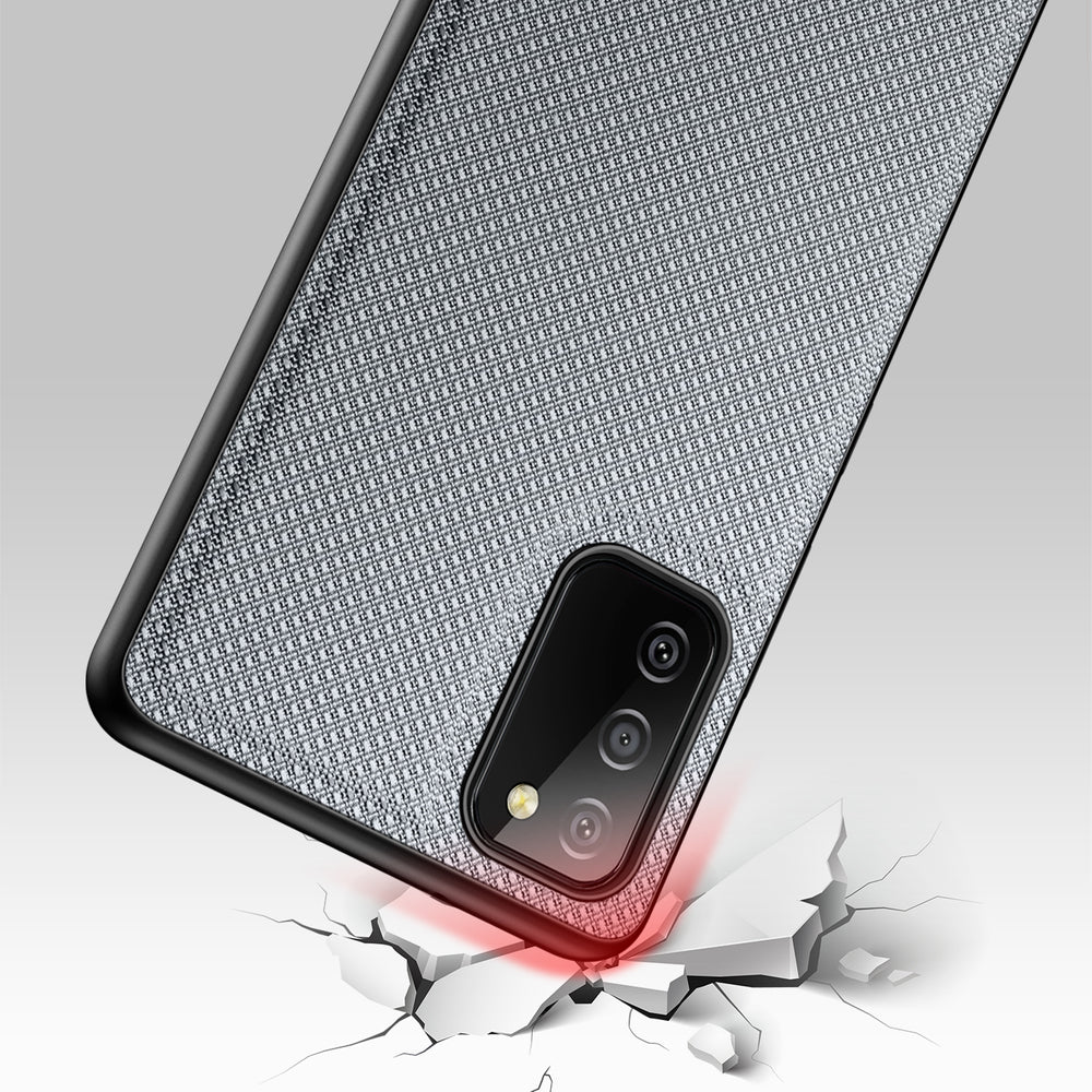 Dux Ducis Fino nailoninis dėklas Samsung Galaxy A03s – pilkas -- Samsung Galaxy A03s