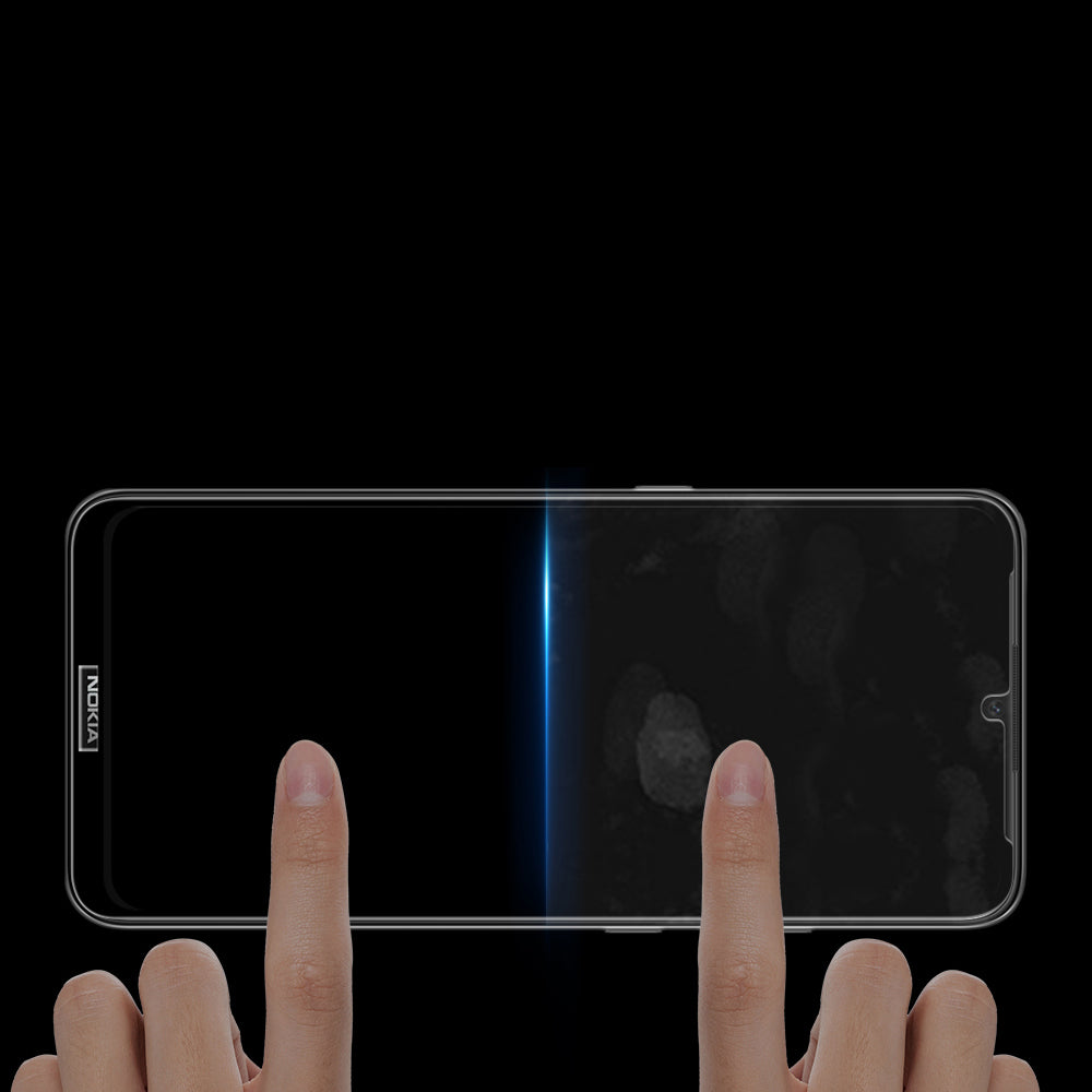 Dux Ducis 10D Grūdinto stiklo tvirta ekrano apsauga, pilnai padengta rėmeliu, skirta Nokia 1.4 permatoma (tinka dėklui)...