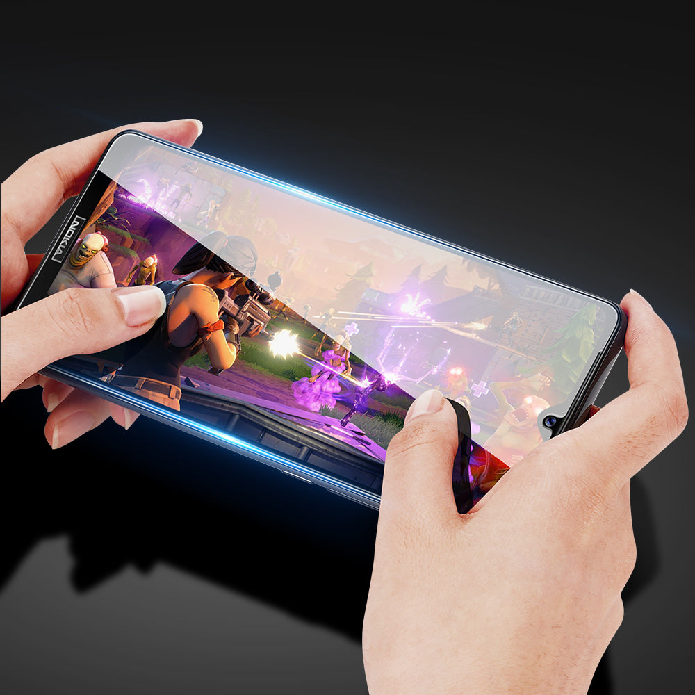 Dux Ducis 10D Grūdinto stiklo tvirta ekrano apsauga, pilnai padengta rėmeliu, skirta Nokia 1.4 permatoma (tinka dėklui)...
