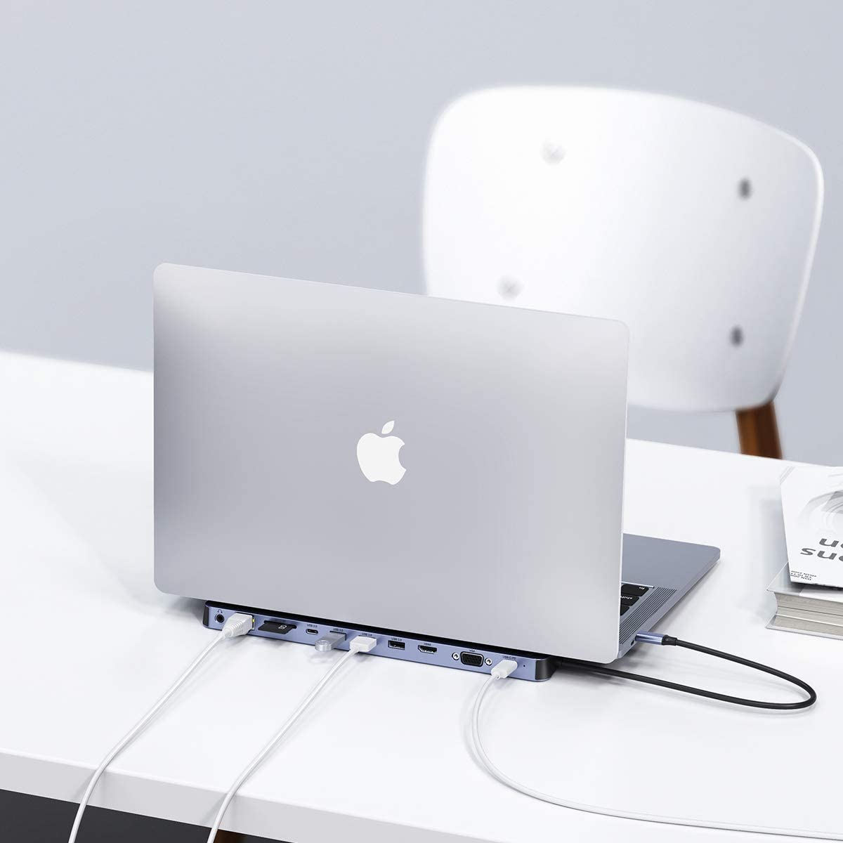 Choetech daugiafunkcis doko stoties adapteris HUB USB Type C 11in1 100W PD pilkas (HUB-M20) -- USB Hubs