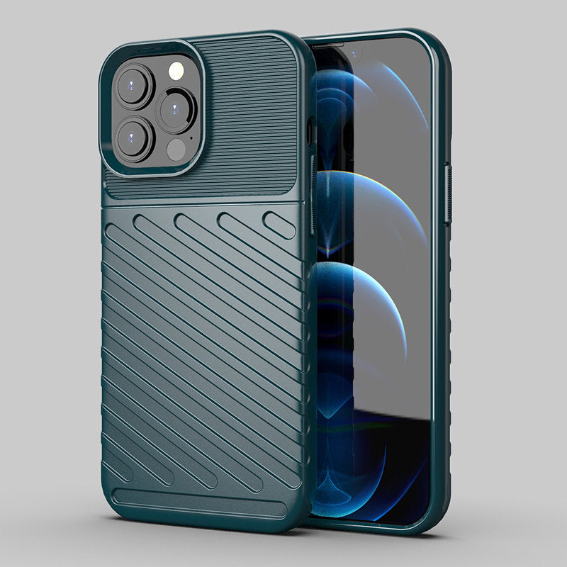 Thunder Case TPU dėklas iPhone 13 Pro Max – žalias