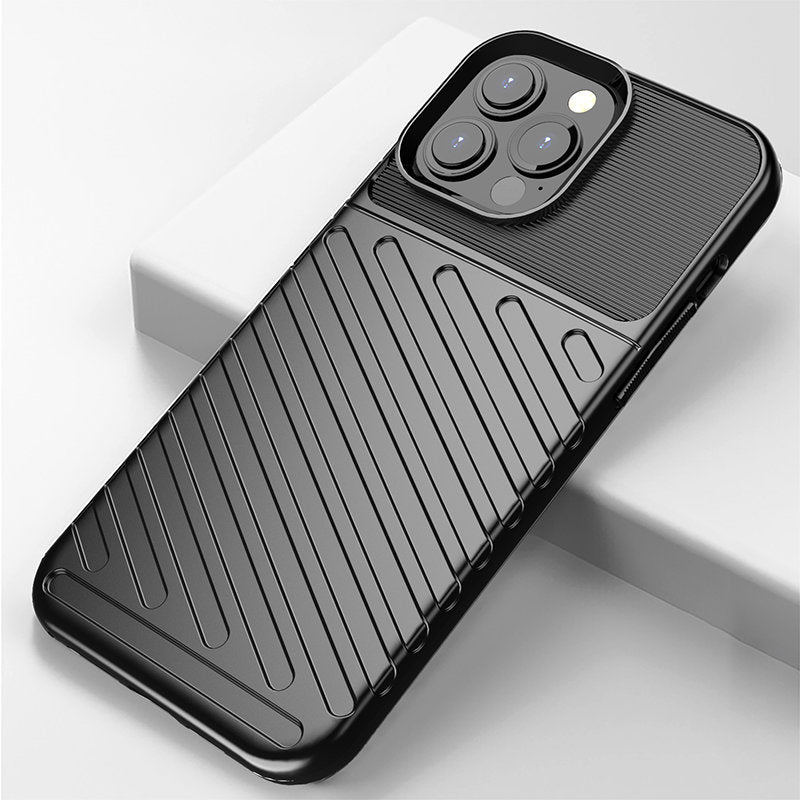 Thunder Case TPU dėklas iPhone 13 Pro Max – žalias