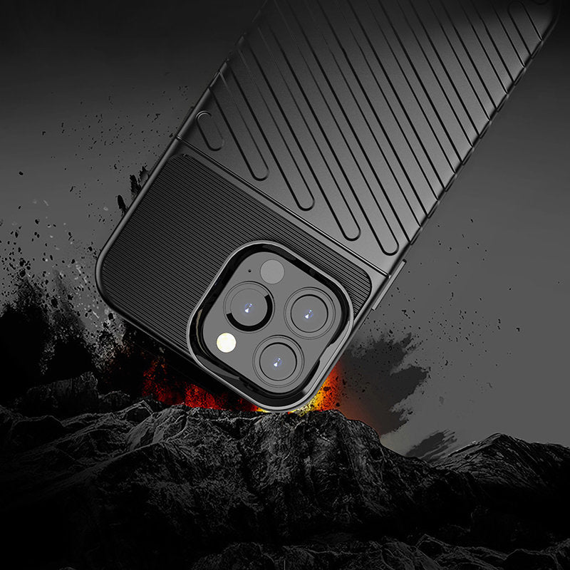 Thunder Case TPU dėklas iPhone 13 Pro Max – žalias