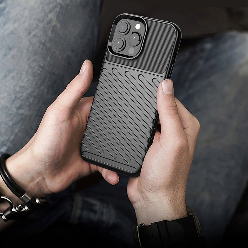 Thunder Case TPU dėklas iPhone 13 Pro Max – žalias