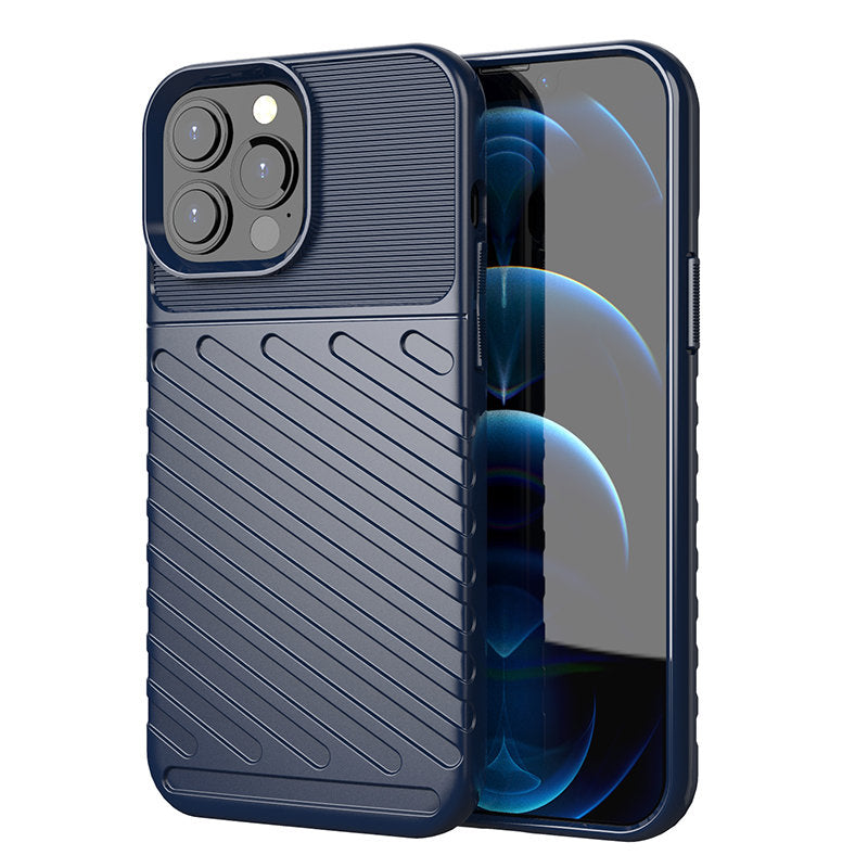 Thunder Case TPU dėklas iPhone 13 Pro Max – mėlynas