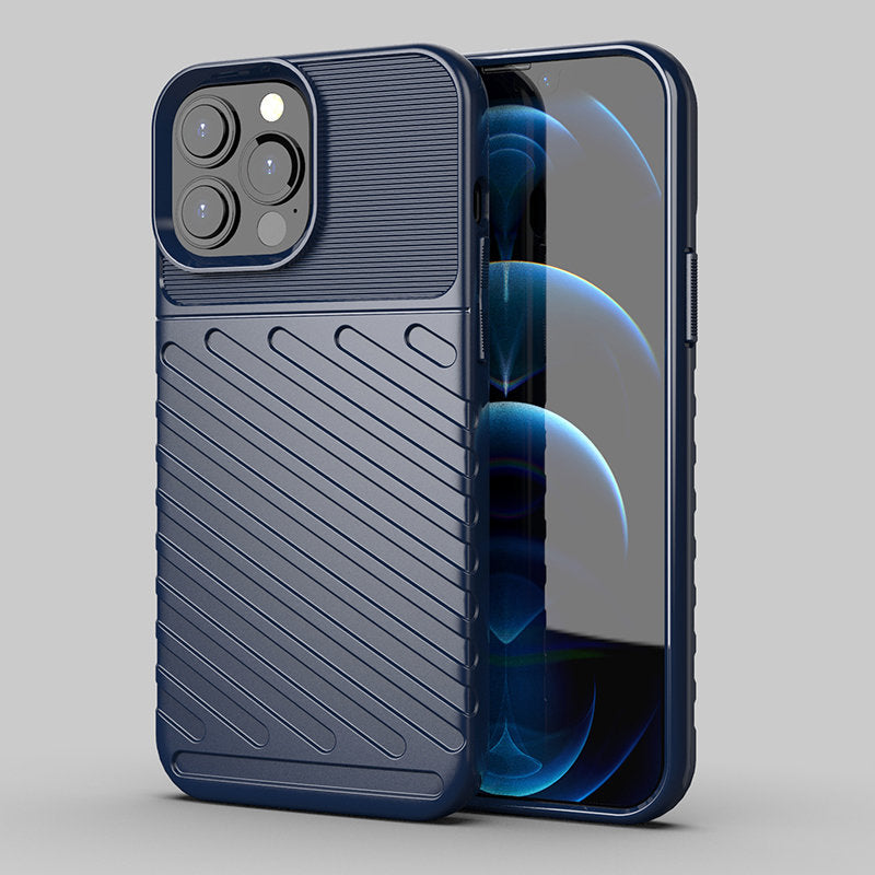 Thunder Case TPU dėklas iPhone 13 Pro Max – mėlynas
