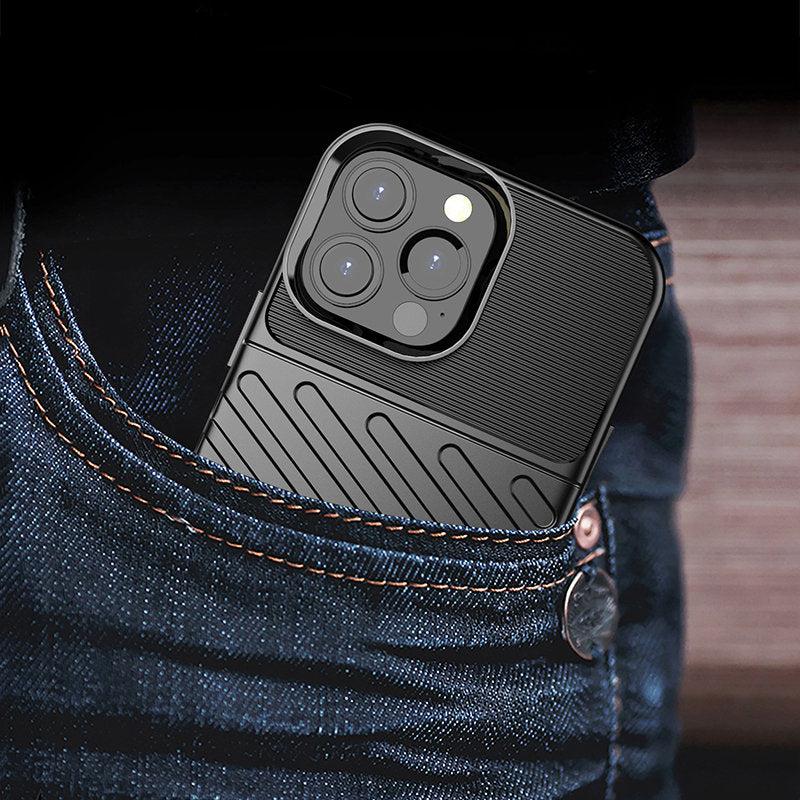 Thunder Case TPU dėklas iPhone 13 Pro Max – mėlynas