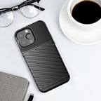 Thunder Case TPU dėklas iPhone 13 Pro Max – juodas