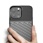 Thunder Case TPU dėklas iPhone 13 Pro Max – juodas