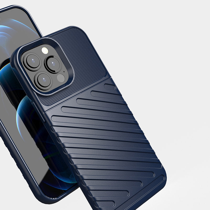 Thunder Case TPU dėklas iPhone 13 Pro Max – juodas