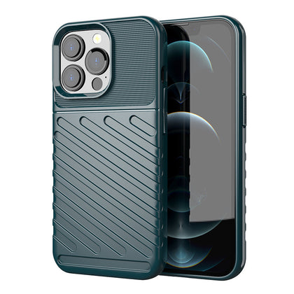 Thunder Case tvirtas TPU dėklas iPhone 13 Pro – žalias