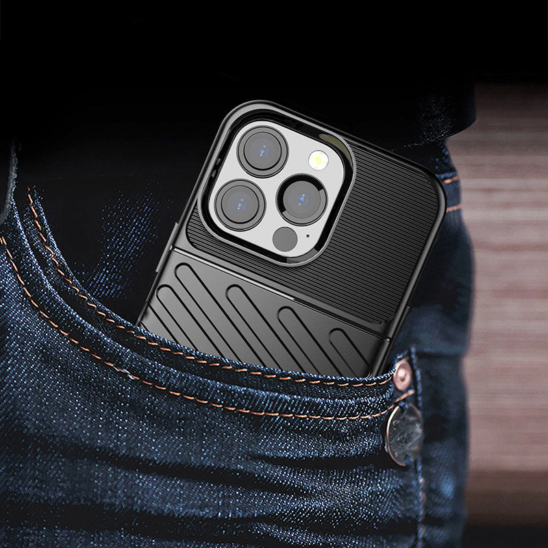 Thunder Case tvirtas TPU dėklas iPhone 13 Pro – žalias