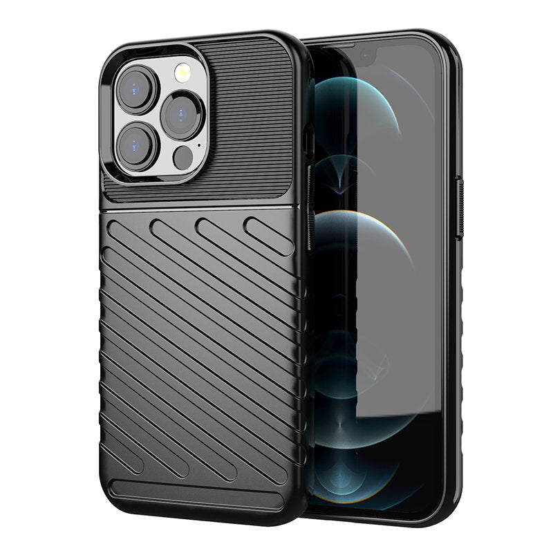 Thunder Case tvirtas TPU dėklas iPhone 13 Pro – juodas