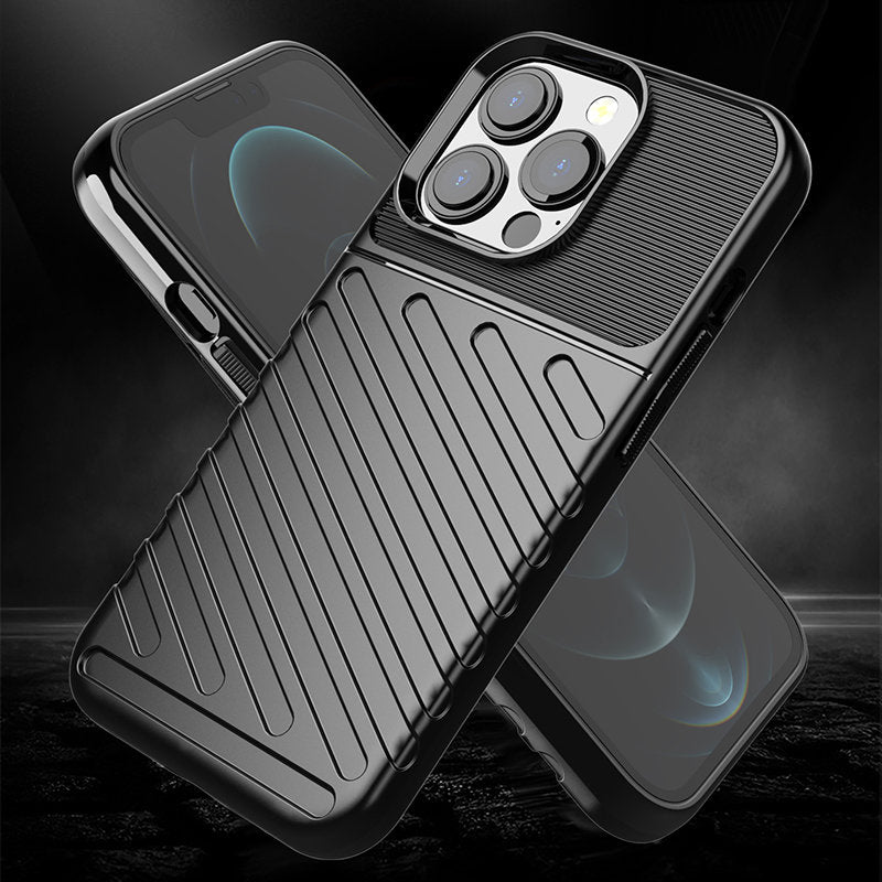 Thunder Case tvirtas TPU dėklas iPhone 13 Pro – juodas