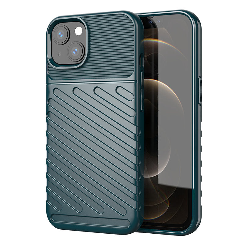 Thunder Case TPU dėklas iPhone 13 mini – žalias