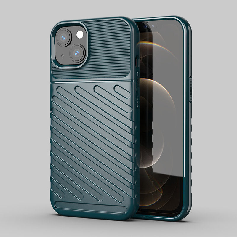 Thunder Case TPU dėklas iPhone 13 mini – žalias