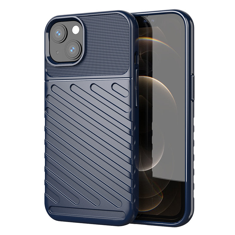 Thunder Case tvirtas TPU dėklas iPhone 13 mini – mėlynas