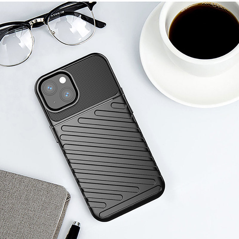 Thunder Case tvirtas TPU dėklas iPhone 13 mini – mėlynas