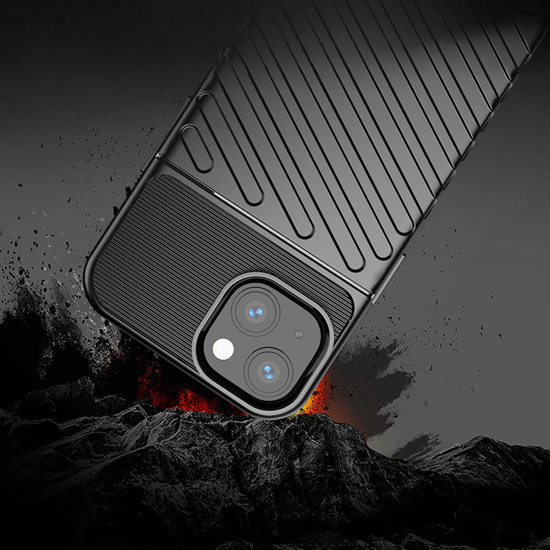 Thunder Case tvirtas TPU dėklas iPhone 13 mini – mėlynas