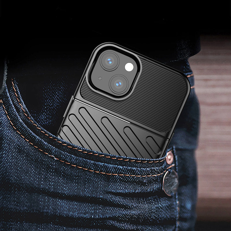 Thunder Case tvirtas TPU dėklas iPhone 13 mini – mėlynas