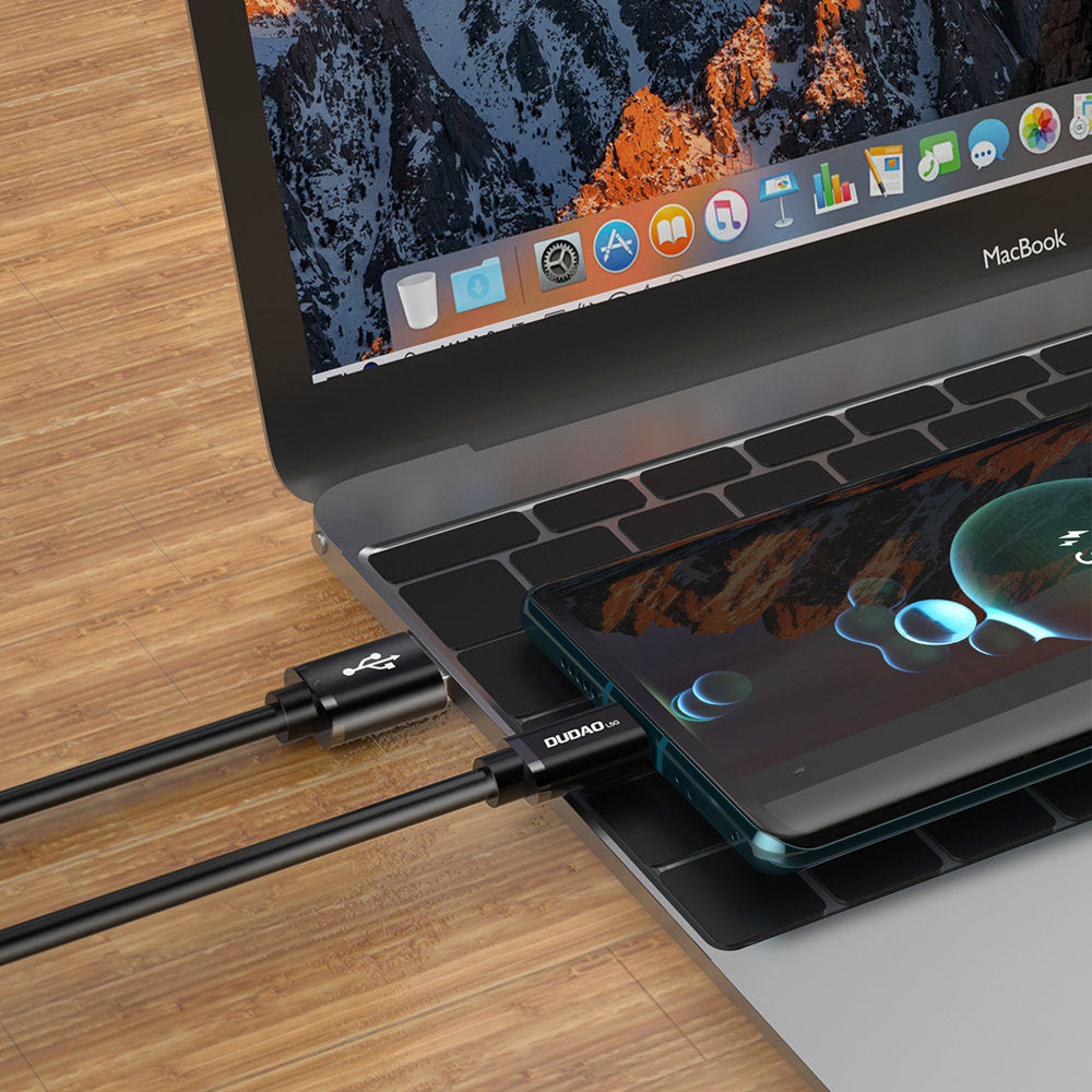 Dudao laidas USB - USB Type C Super Fast Charge 1 m juodas (L5G-Black)