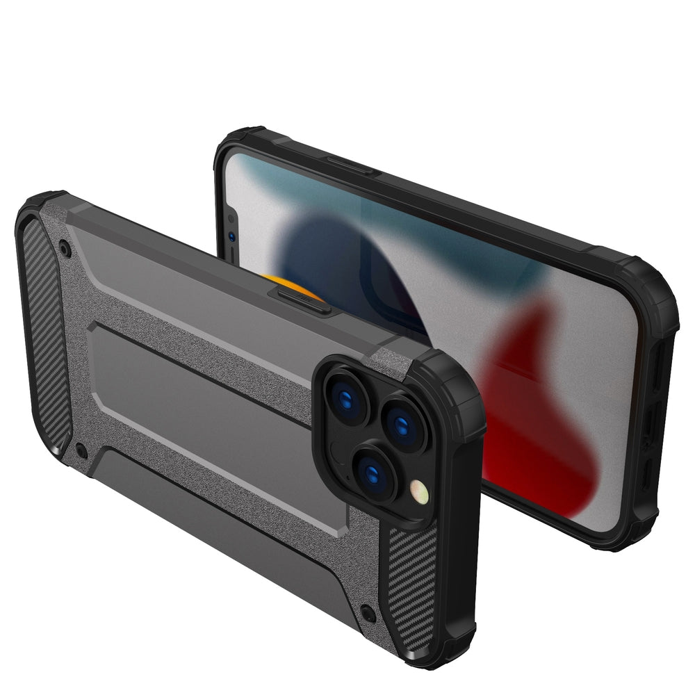 Hybrid Armor dėklas iPhone 13 Pro Max – juodas