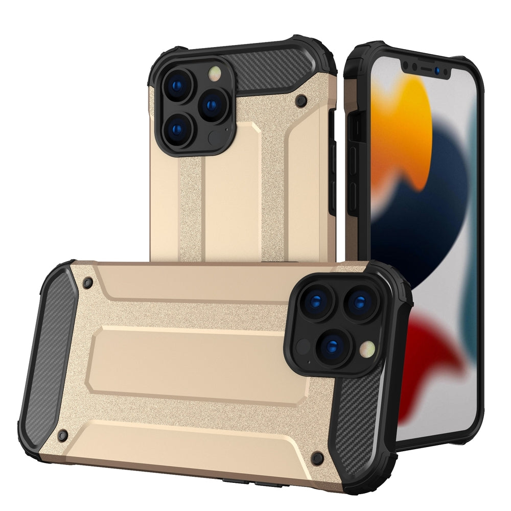 Hybrid Armor dėklas iPhone 13 Pro Max – auksinis