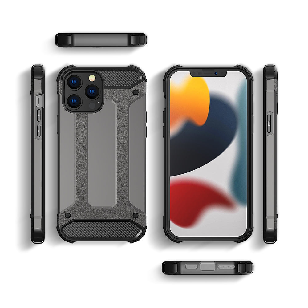 Hybrid Armor dėklas iPhone 13 Pro – juodas