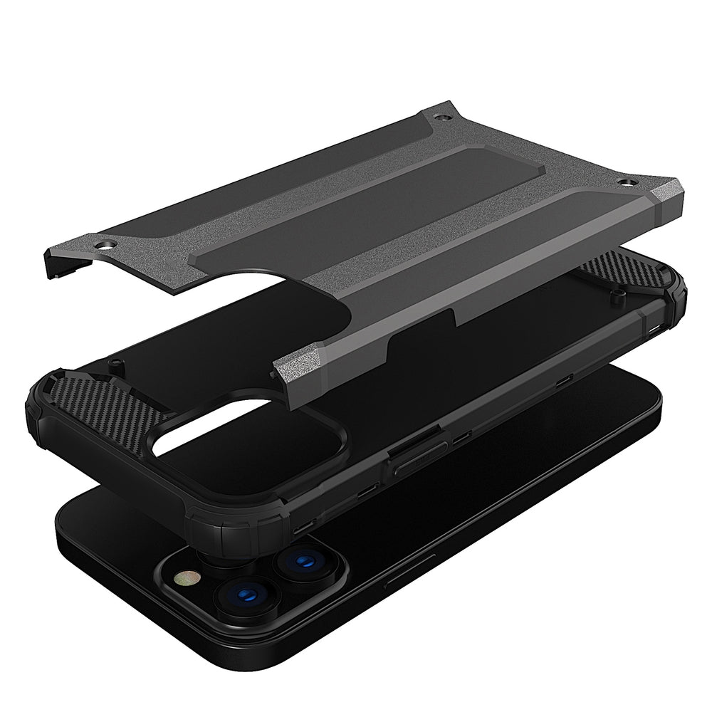 Hybrid Armor apsauginis dėklas iPhone 13 Pro – mėlynas