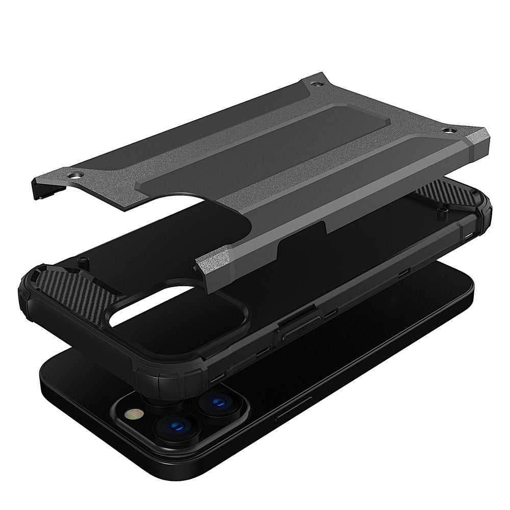 Hybrid Armor dėklas iPhone 13 Pro – sidabrinis