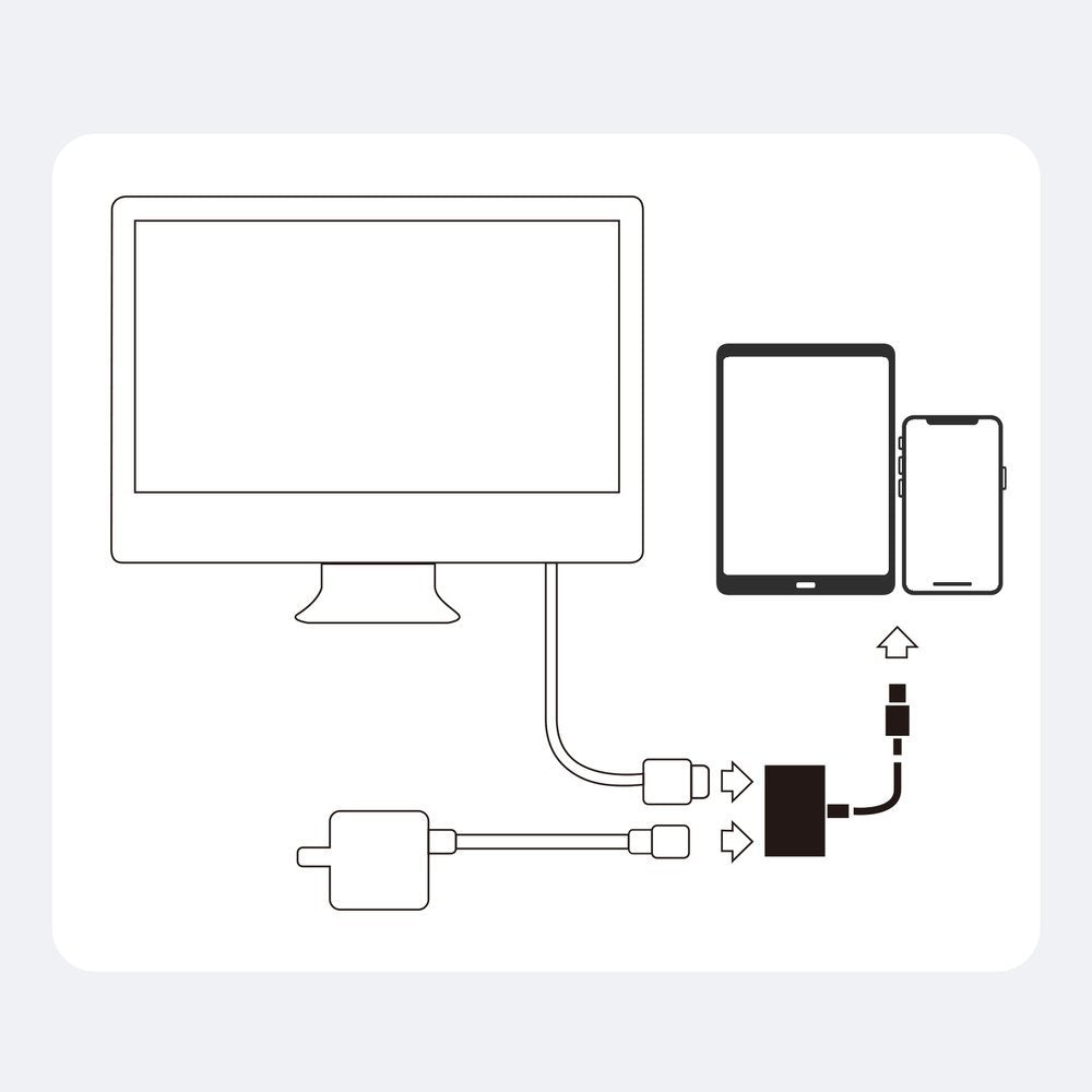 Joyroom S-H141 Lightning (vyriškas) – HDMI FullHD 1080p 60Hz (moteris) / Lightning (moteriškas) adapteris – baltas -- USB...