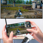 Joyroom S-H141 Lightning (vyriškas) – HDMI FullHD 1080p 60Hz (moteris) / Lightning (moteriškas) adapteris – baltas -- USB...