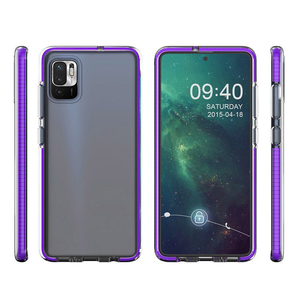 Skaidrus TPU dėklas Redmi Note 10 5G / Poco M3 Pro – juodas -- Xiaomi Poco M3 Pro