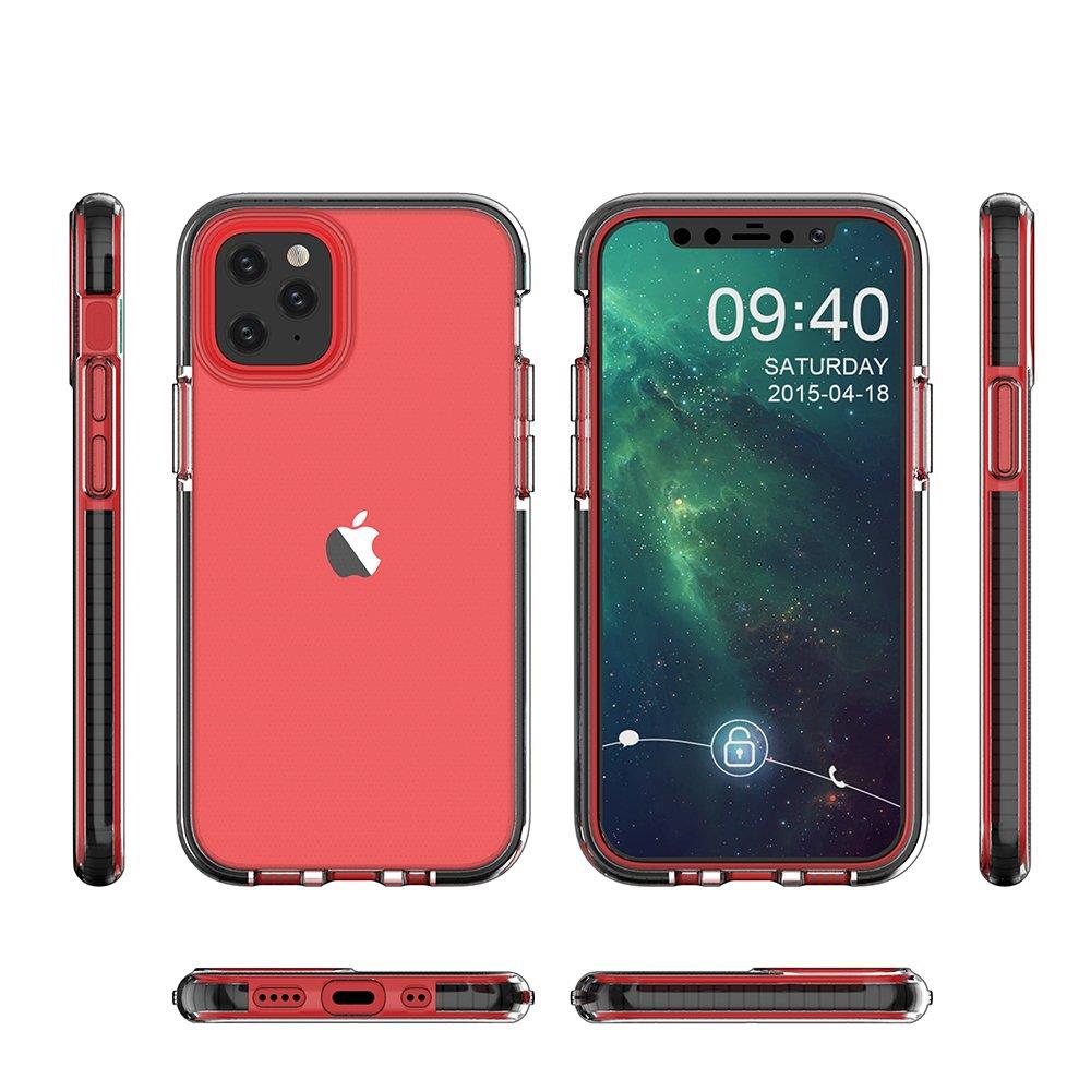 Skaidrus TPU dėklas iPhone 13 Pro – šviesiai mėlynas rėmelis
