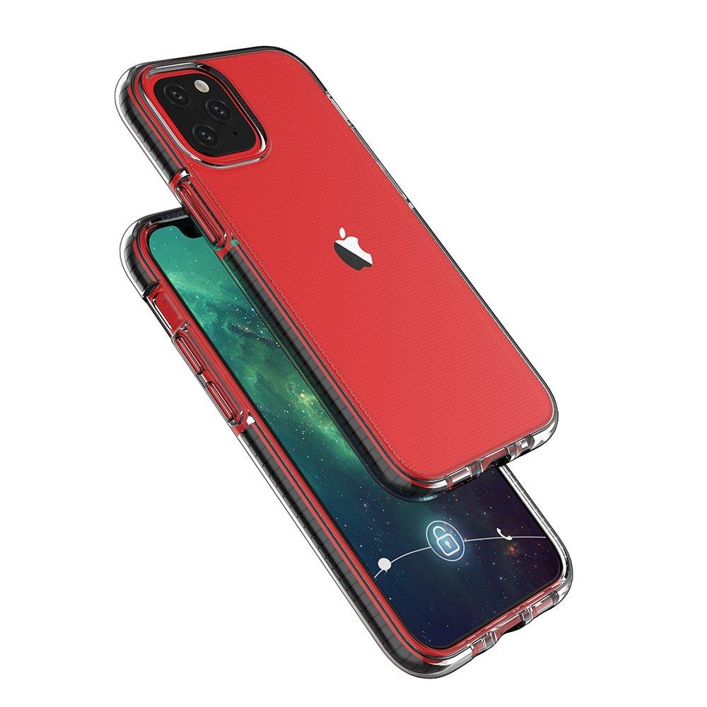Skaidrus TPU dėklas iPhone 13 mini – geltonas rėmelis