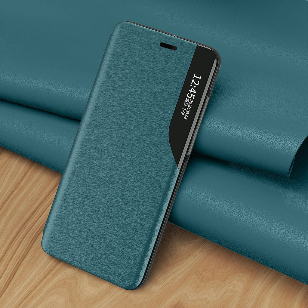 Eco Leather View dėklas iPhone 13 Pro Max – raudonas