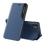 Eco Leather View Case dėklas iPhone 13 Pro – mėlynas