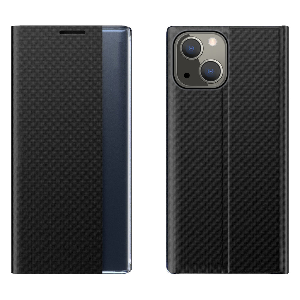 Atverčiamas dėklas su langeliu iPhone 13 mini – juodas
