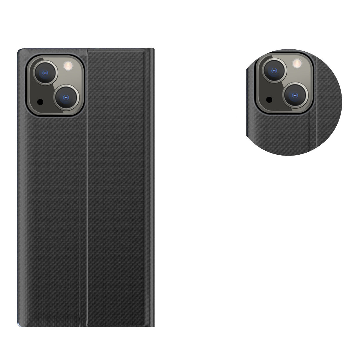 Sleep Case dėklas iPhone 13 mini su langeliu – mėlynas