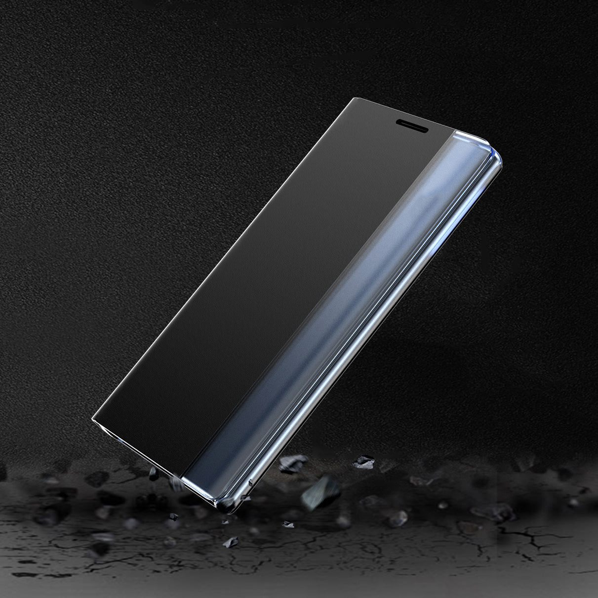 Sleep Case dėklas iPhone 13 mini su langeliu – mėlynas