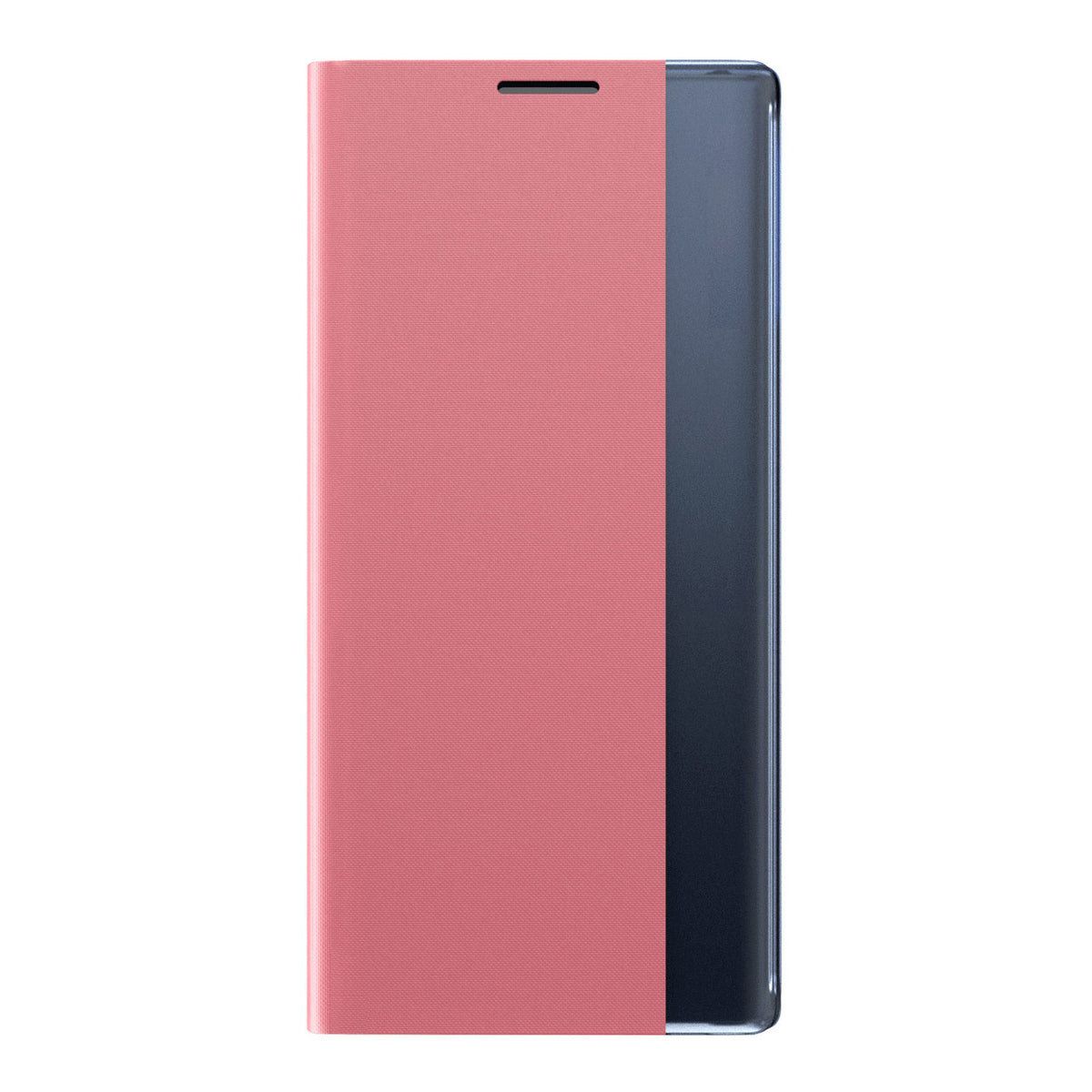 Atverčiamas dėklas su langu iPhone 13 mini – rožinis