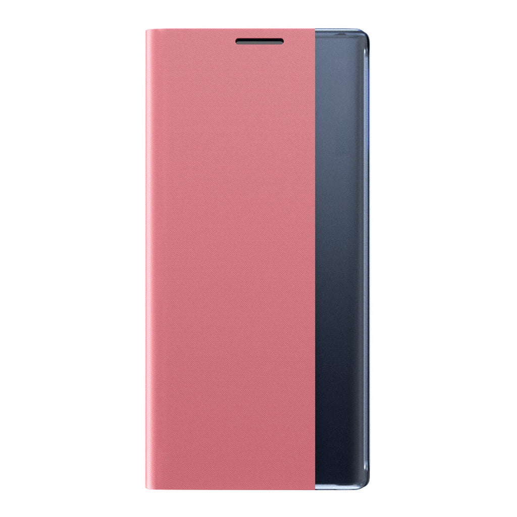 Atverčiamas dėklas su langu iPhone 13 mini – rožinis