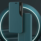 Eco Leather View dėklas iPhone 13 mini – violetinis