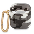 Guess AirPods dėklas Camouflage – juodas