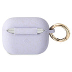 Guess silikoninis dėklas AirPods Pro – violetinis, blizgus -- AirPods Pro