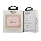 Guess silikoninis dėklas AirPods Pro – rožinis