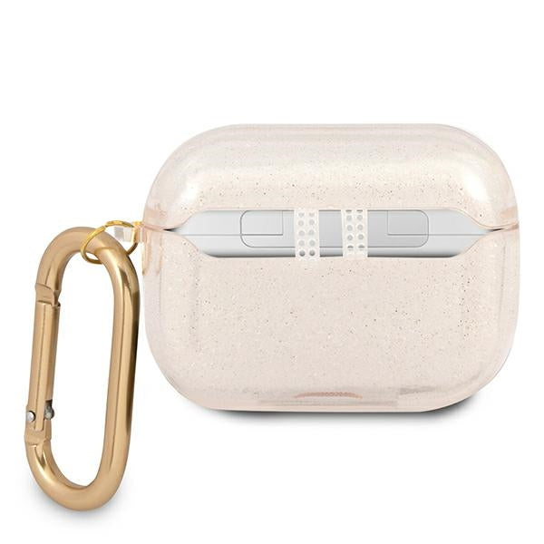 Guess AirPods Pro dėklas – auksinis, Glitter