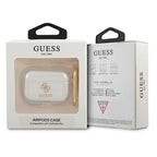 Guess AirPods Pro dėklas – skaidrus su blizgučiais